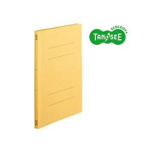 （まとめ）TANOSEE フラットファイル バインダー 2穴 〔スタンダードカラー〕A4タテ 150枚収容 黄 10冊入×20パック