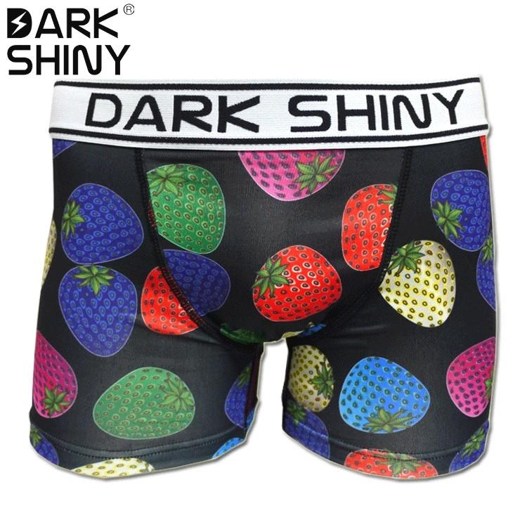 ボクサーパンツ DARK SHINY ダークシャイニー STRAWBERRYS BLACK ストロベリーブラック メンズ｜kurakichi-pants｜02