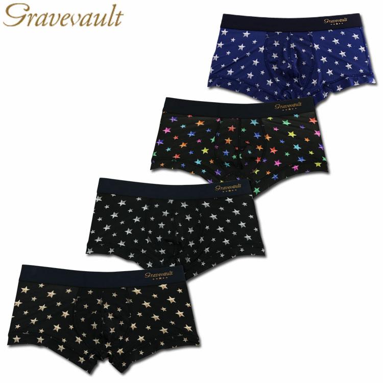 Gravevault（グレイブボールト） ローライズボクサーパンツ STAR STUDS