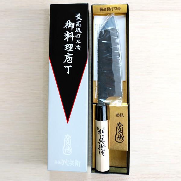 新品未使用　白紙鋼　境志泰　作　「火国」 ￼￼三徳　180ミリ チェリー柄 境志泰 Yukihiro Sakai 火国 Hinokuni 三徳包丁180mm 白紙鋼 黒