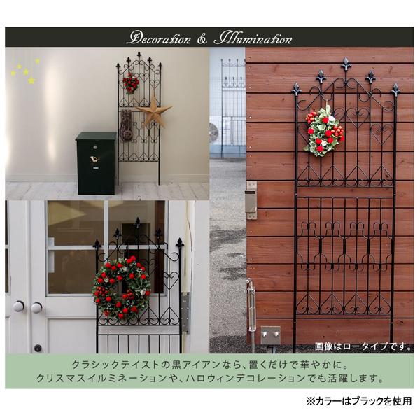 ガーデンフェンス 白 庭 フェンス トレリス アイアン 目隠し 外構 diy おしゃれ 柵 埋め込み エクステリア 薔薇 つる 誘引 220 6枚組 同梱区分直送SPSMの画像