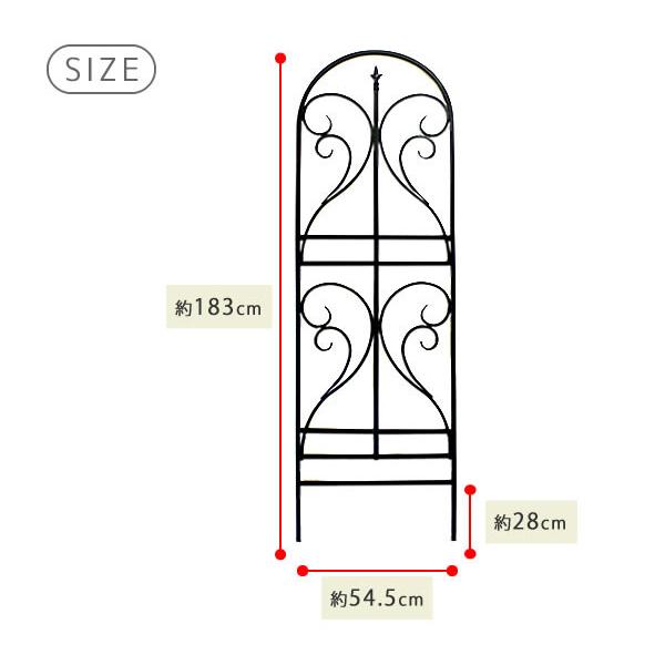 ガーデンフェンス 庭 フェンス トレリス アイアン 目隠し 仕切り 外構 diy おしゃれ 柵 埋め込み ガーデニング エクステリア つる 誘引 4枚 黒 直送SPSM |  | 01