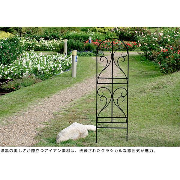 ガーデンフェンス 庭 フェンス トレリス アイアン 目隠し 仕切り 外構 diy おしゃれ 柵 埋め込み ガーデニング エクステリア つる 誘引 4枚 黒 直送SPSM |  | 03