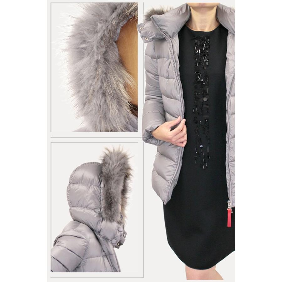 TREUNOTRE 313 トレウノトレ レディース ダウンコート ラクーン ファー  