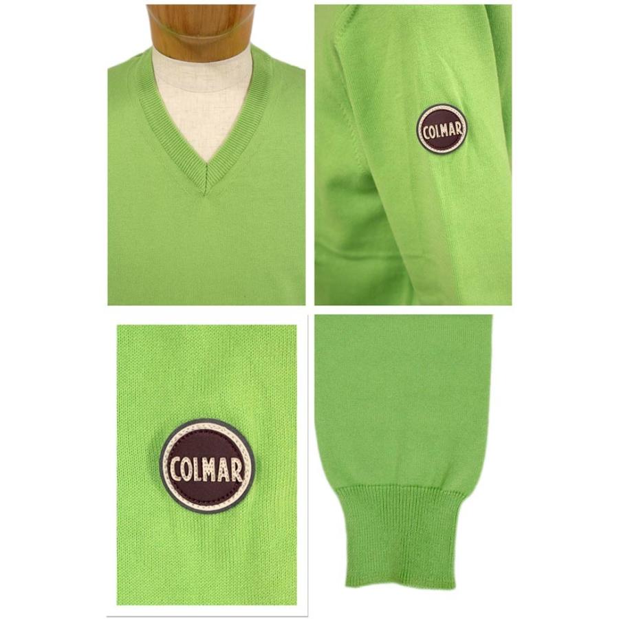 COLMAR コルマー メンズ ニット セーター 長そで Vネック コットン 綿