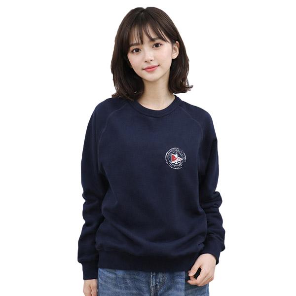 INTHEBOX インザボックス スヌーピー SNOOPY トレーナー レディース メンズ コットン 綿 MADE IN ITALY クルーネック 長そで ネイビー(紺)S/M/L (inthebox-03)_7