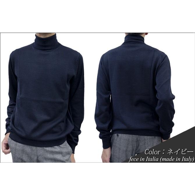 ZEGNA イタリア製 メンズ タートルネック ニット セーター ウール 