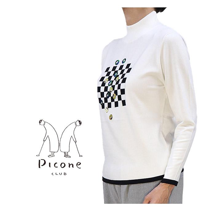 PICONE ピッコーネ　ゴルフ　グリーン タートルネックシャツ レディース PICONE ピッコーネゴルフグリーン タートルネックシャツ レディース