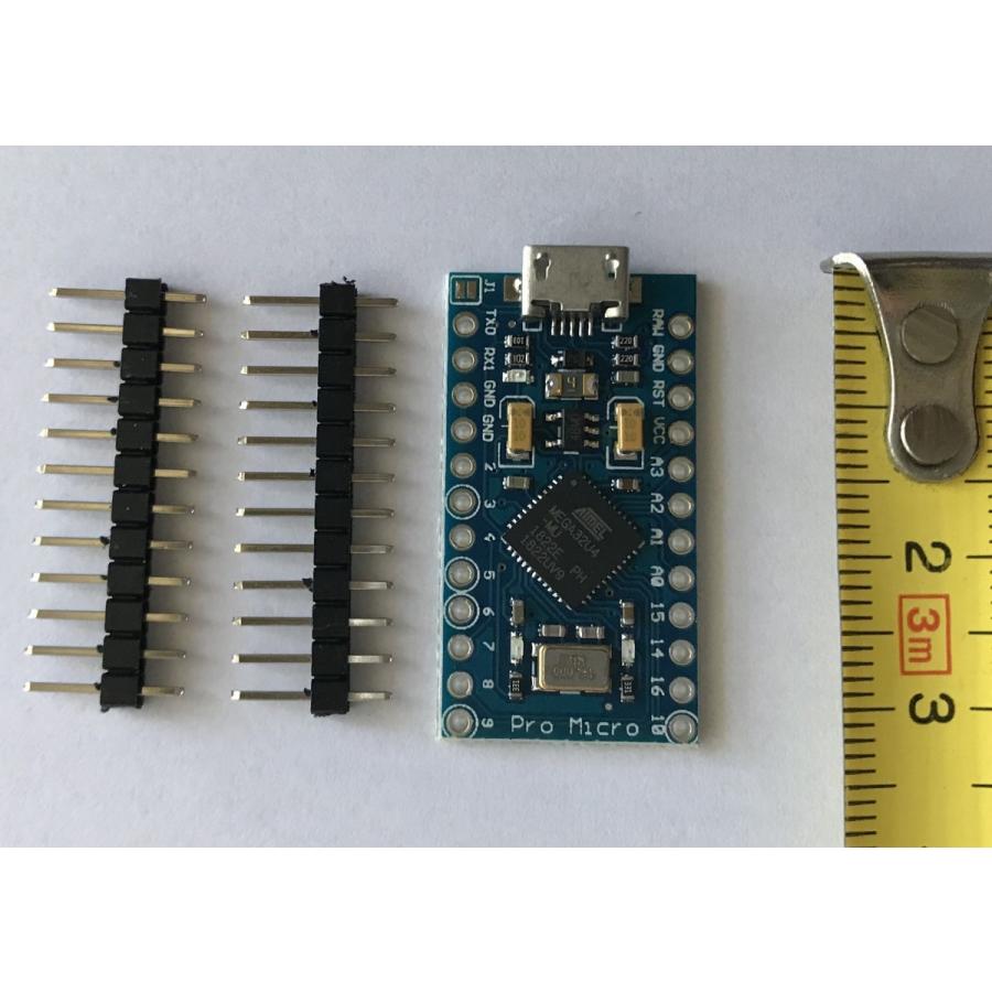 Arduino IDE  Pro Micro Leonardo 互換ボード Atmega 32U4 5V 16MHz マイクロUSB インターフェイスボード ピンヘッダ付 |  | 01