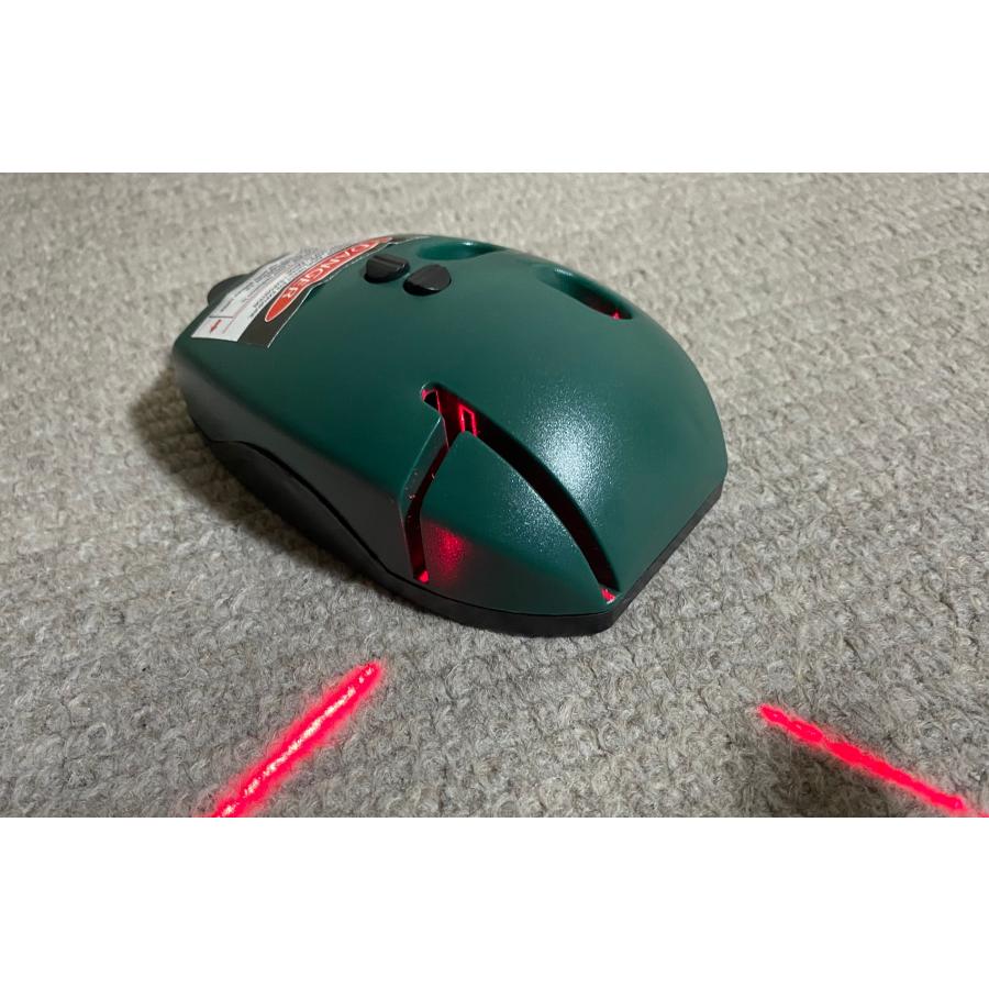 90度直角レーザース2方向2ライン 墨出し マウス型 小型 90度直角レーザース2方向2ライン 墨出し マウス型 小型