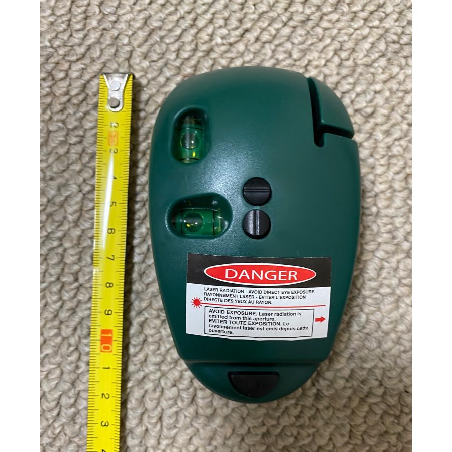 90度直角レーザース2方向2ライン 墨出し マウス型 小型 90度直角レーザース2方向2ライン 墨出し マウス型 小型