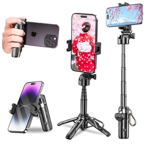 ARIAKE 自撮り棒 多機能スマホグリップ 四脚 安定感アップ 超