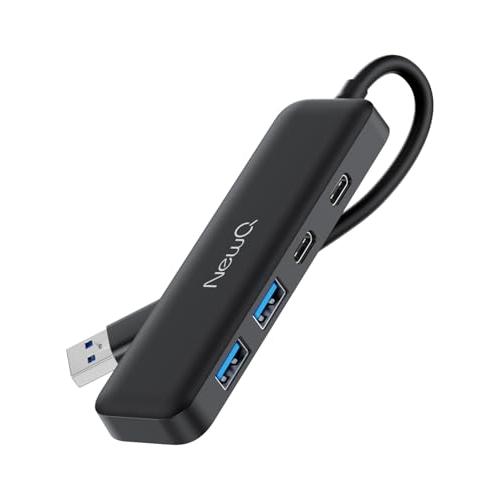 NewQ USB ハブ Type-C Type-A 両方 4ポート2* USB-C 3.0と2* USB