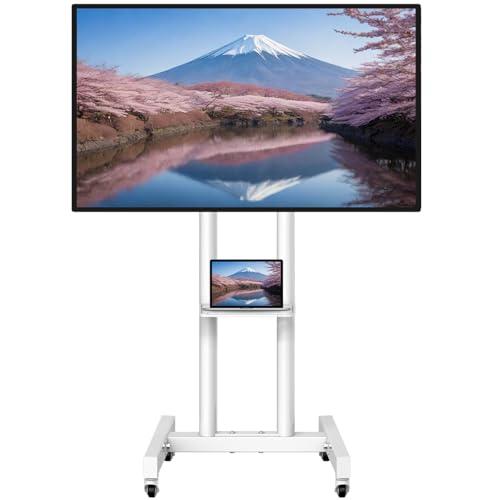 ORMGZIN テレビスタンドキャスター付き32-60インチLED、LCD