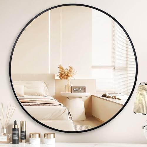 鏡 壁掛けミラー 丸鏡 円形ミラー バスルームミラー ウォールミラー