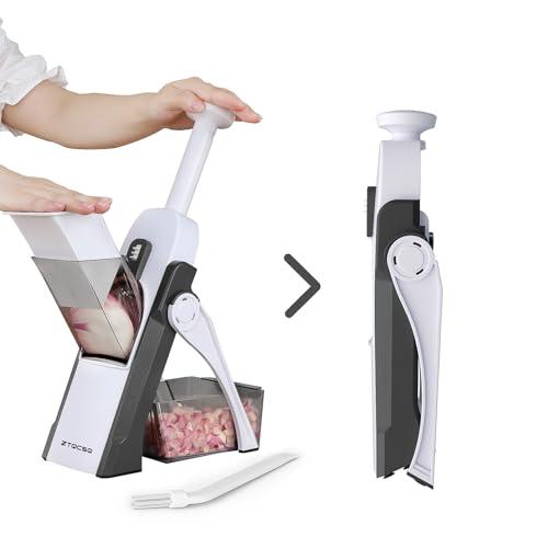 吹きさらしの荒野　4枚セット ZTQCSQスライサー&安全千切りスライサー 5イン1 & 調節可能な