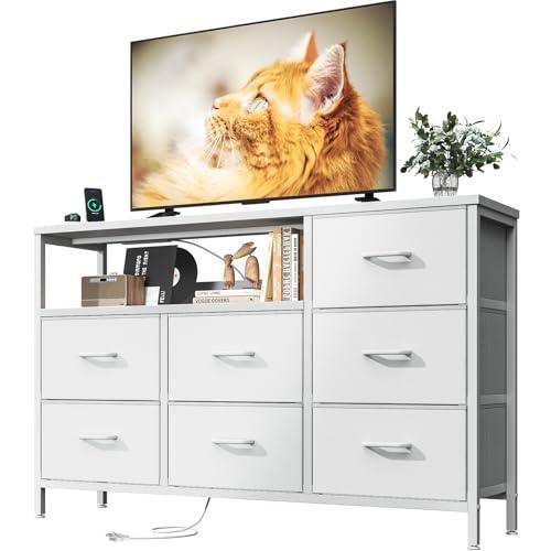 AODK タンス チェスト コンセント付き 幅132×奥行30×高さ90cm テレビ台