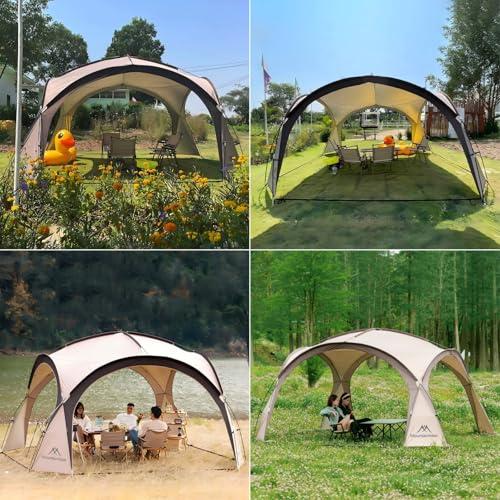 シェードテント、150Dオックスフォードポリエステル耐久性のあるシェードテントア M MOUNTAINHIKER シェードテント、150Dオックスフォード