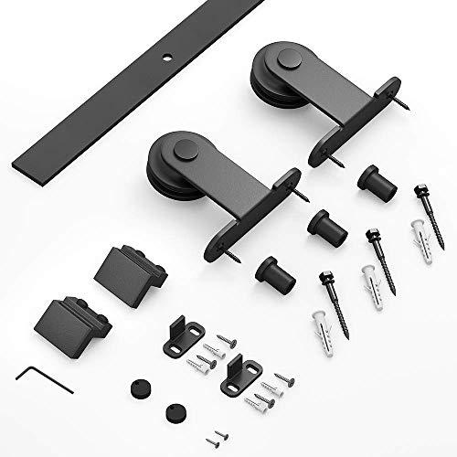 ZEKOO 吊り引き戸レール バーンドア金具 引き扉 4 FT 1.22