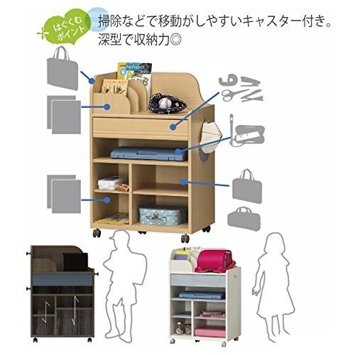 白井産業 ランドセルラック キャスター付 文具 文房具 学童 子供用  