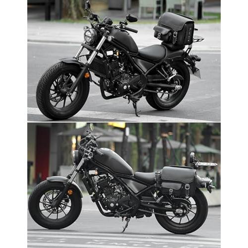 KEMIMOTO バイク サイドバッグ 15L バイク用 サドルバッグ 親子