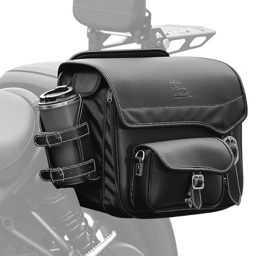 KEMIMOTO バイク サイドバッグ 15L バイク用 サドルバッグ 親子