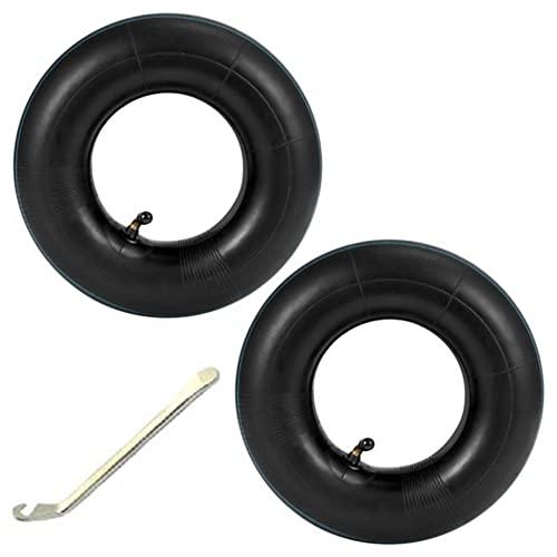 Gkikirty 2 個 4.10/3.50-4 インチ インナー チューブ タイヤ ハンド トラック、台車、クローバー付き 4.10-4 交換 | 