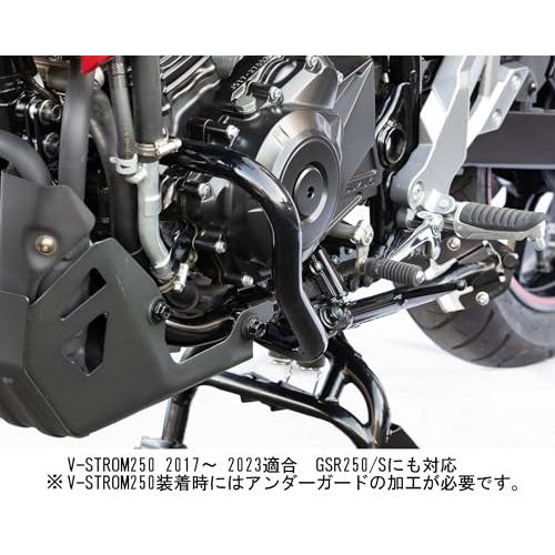 キジマKijima バイクパーツ エンジンガード 車体保護 スチール製ブラック仕上げ Vストローム250 405-2292_1