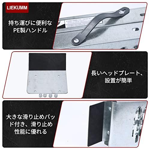 LIEKUMM ラダーレール 2本 長さ170*幅22cm 耐荷重440kg スチール製