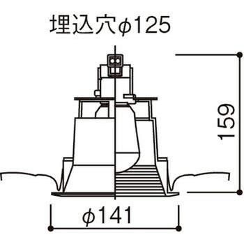 パナソニックPanasonic天井埋込型 φ125 ダウンライトNNN61523W LED電球