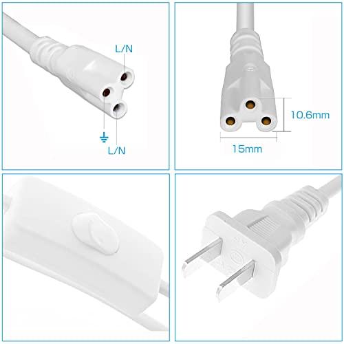 LED蛍光灯 T5&T8直管専用 3芯電源連結コード 1.8M 10本 : くらおり