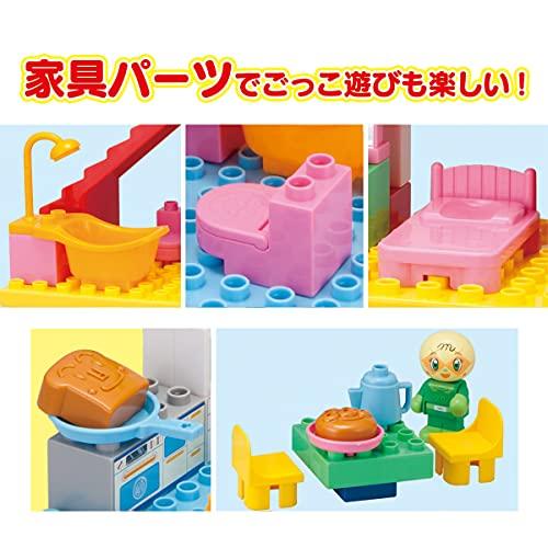 バンダイBANDAI Blocklabo ブロックラボ アンパンマン パン工場とすべり台のおうちブロックバケツ特典:2024年冬 アンパンマンク_5