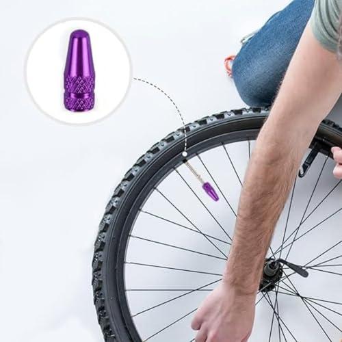 仏式バルブキャップ 自転車用 40個パック マルチカラー 陽極酸化