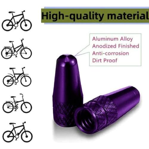 仏式バルブキャップ 自転車用 40個パック マルチカラー 陽極酸化