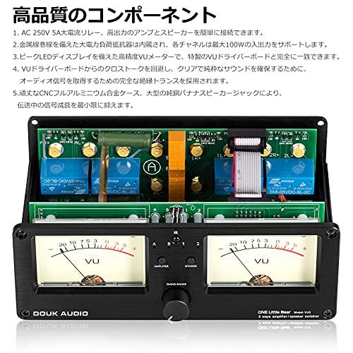 Douk Audio VU3 デュアル アナログ VU メーター 2 ウェイ アンプ