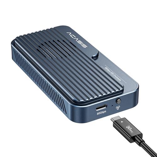 ACASIS 80Gbps M.2 SSD 外付けケース冷却ファン内蔵 Thunderbolt5