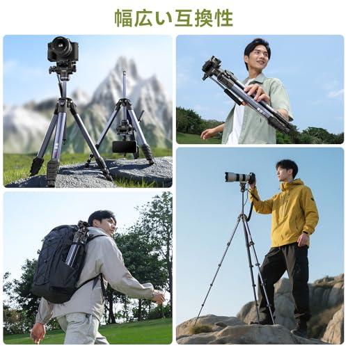 Ulanzi 三脚 カメラ三脚 ビデオ三脚 アルミ合金製 コンパクト 3Way雲台