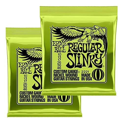 ERNIE BALL アーニーボール エレキギター弦 REGULAR SLINKY 2221 レギュラー・スリンキー 10-46 2Set Pa