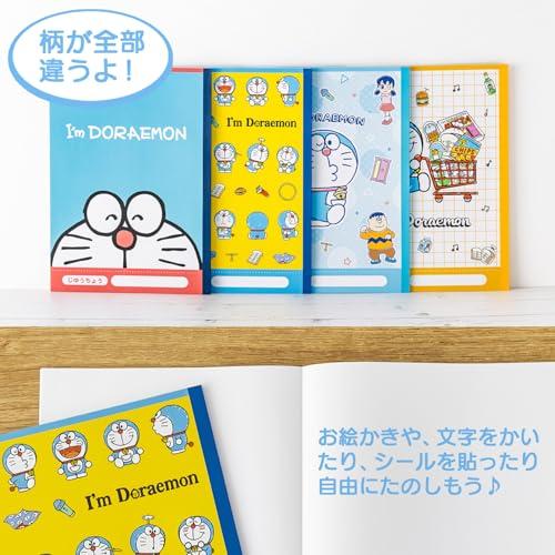 山野紙業 ドラえもん じゆうちょう 無地 I'm Doraemon 4冊 D/R 4PNB-R
