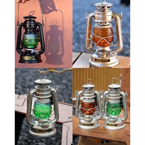 CAMPGEEKS オイルランタン 小型 軽量 パラフィンオイル 灯油ランタン