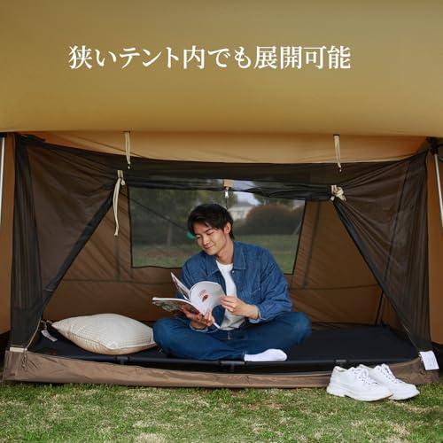 TIMBER RIDGE ジェットコット UL【20秒展開・組立不要】　ブラック TIMBER RIDGE キャンプベッド ジェットコット UL20秒展開・パーツ組立