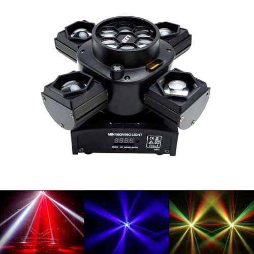 Frezon ステージライト LED ディスコライト 80W 高輝度 多機能 ストロボ効果 スポットライト 舞台照明 DMX512 12/22チ_1