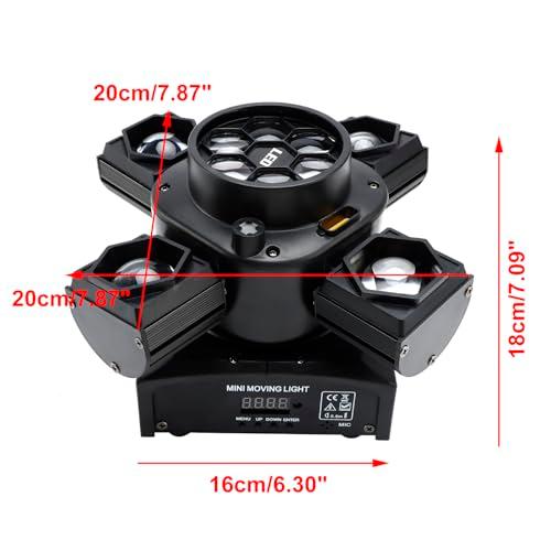 Frezon ステージライト LED ディスコライト 80W 高輝度 多機能 ストロボ効果 スポットライト 舞台照明 DMX512 12/22チ_8