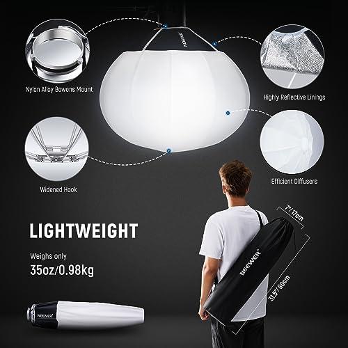 NEEWER 26/65cm ランタンソフトボックス クイックリリース 360°ライト