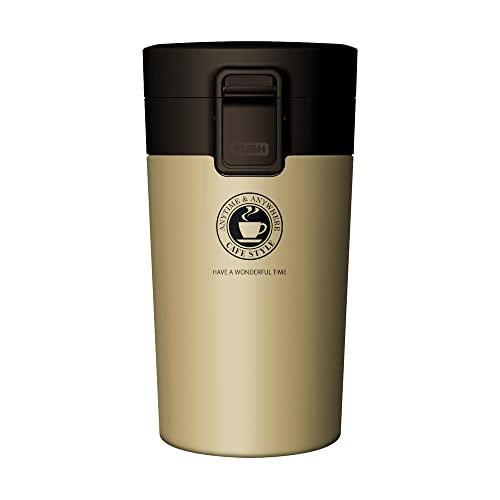 【新品】ステンレス製コーヒー用携帯容器※バナナ型※ アスベル ステンレス 真空断熱携帯タンブラー 290ml シャンパン