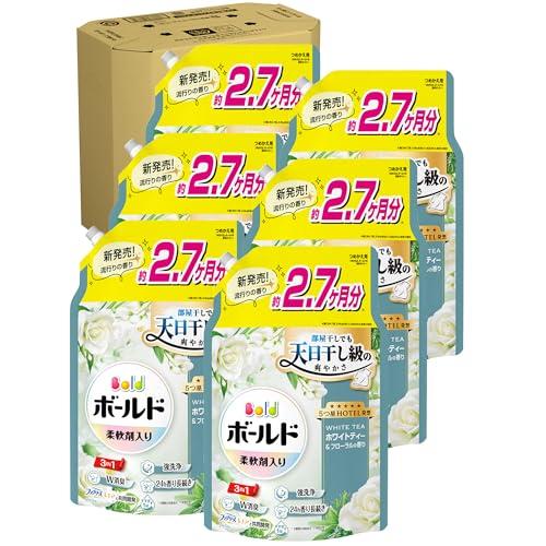 ボールド　Bold ポーション　まとめ売り　洗濯用洗剤 Bold ボールド 柔軟剤入り 洗濯洗剤 液体 ホワイトティー&フローラルの