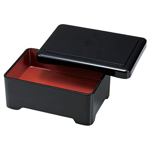 J-kitchens 鰻重箱 D.X長手重 黒内朱 19.6×13.9×8cm : くらおり
