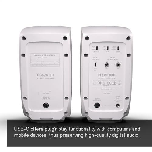ADAM AUDIO D3V White モニタースピーカー : くらおりショップ - 通販