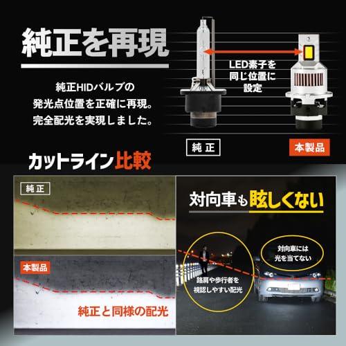 HID屋 D4S 19300cdカンデラ LED ヘッドライト 爆光 ポン付け 配線なし