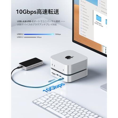 ORICO MiniLink Mac mini M4 ハブ（10Gbps USB 3.2ポート、2.5G